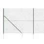 Wire fence with anchor spikes green 0.8x25 m by vidaXL, fence panels - Ref: Foro24-153928, Price: 172,82 €, Discount: %