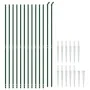 Wire fence with anchor spikes green 1.4x25 m by vidaXL, fence panels - Ref: Foro24-153931, Price: 265,43 €, Discount: %