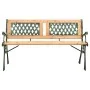 Gartenbank aus Gusseisen und massivem Tannenholz 122 cm von vidaXL, Gartenbänke - Ref: Foro24-312033, Preis: 84,11 €, Rabatt: %