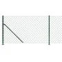 Wire fence with green flange 0.8x25 m by vidaXL, fence panels - Ref: Foro24-153944, Price: 86,38 €, Discount: %