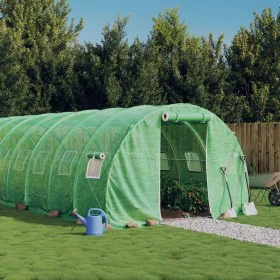 Gewächshaus mit grüner Stahlkonstruktion 30 m² 10x3x2 m von vidaXL, Gewächshäuser - Ref: Foro24-3188042, Preis: 405,31 €, Rab...