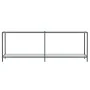 White tempered glass console table 220x35x75.5 cm by vidaXL, Side tables - Ref: Foro24-331712, Price: 110,78 €, Discount: %