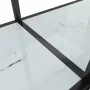 Mesa consola vidrio templado blanco 220x35x75,5 cm de vidaXL, Mesas auxiliares - Ref: Foro24-331712, Precio: 111,67 €, Descue...