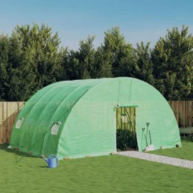 Greenhouse with green steel structure 24 m² 6x4x2.85 m by vidaXL, Greenhouses - Ref: Foro24-3188105, Price: 329,60 €, Discoun...