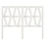 Solid pine wood headboard in white 156x4x100 cm by vidaXL, Headboards and footboards - Ref: Foro24-818626, Price: 69,42 €, Di...
