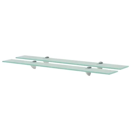 Floating shelves 2 units glass 8 mm 80x20 cm by vidaXL, Shelves and shelves - Ref: Foro24-3051523, Price: 50,24 €, Discount: %