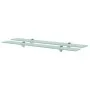 Floating shelves 2 units glass 8 mm 80x20 cm by vidaXL, Shelves and shelves - Ref: Foro24-3051523, Price: 50,24 €, Discount: %