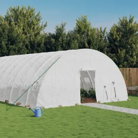 Greenhouse with white steel structure 72 m² 12x6x2.85 m by vidaXL, Greenhouses - Ref: Foro24-3188120, Price: 840,36 €, Discou...