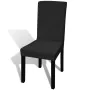 Gerader elastischer Stuhlbezug 4 Einheiten schwarz von vidaXL, Abdeckungen - Ref: Foro24-131419, Preis: 18,08 €, Rabatt: %