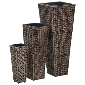 Bettwäscheset 3-teilig dunkelbraune Wasserhyazinthe von vidaXL, Töpfe und Pflanzgefäße - Ref: Foro24-45569, Preis: 108,08 €, ...