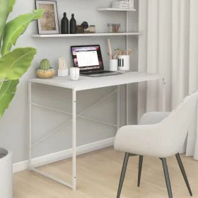 White engineered wood computer desk 110x60x70 cm by vidaXL, Desks - Ref: Foro24-30209, Price: 104,40 €, Discount: %