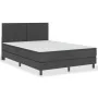 Cama box spring tela gris oscuro 140x200 cm de vidaXL, Camas y somieres - Ref: Foro24-3054712, Precio: 543,70 €, Descuento: %