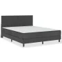 Box spring bed dark gray fabric 160x200 m by vidaXL, Beds and slatted bases - Ref: Foro24-3054713, Price: 639,84 €, Discount: %