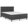Box spring bed dark gray fabric 160x200 m by vidaXL, Beds and slatted bases - Ref: Foro24-3054717, Price: 626,65 €, Discount: %