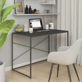 Black particleboard computer desk 110x60x70 cm by vidaXL, Desks - Ref: Foro24-30208, Price: 88,25 €, Discount: %
