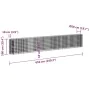 Gabionenbett aus verzinktem Eisen, 610 x 50 x 100 cm von vidaXL, Töpfe und Pflanzgefäße - Ref: Foro24-152039, Preis: 191,93 €...