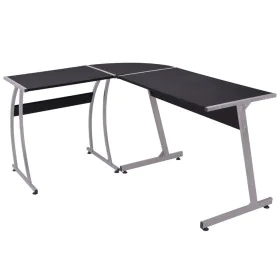 Schwarzer L-förmiger Eck-Schreibtisch von vidaXL, Schreibtische - Ref: Foro24-20132, Preis: 79,70 €, Rabatt: %