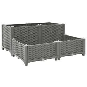Polypropylene flower bed 80x80x38 cm by vidaXL, Pots and planters - Ref: Foro24-153301, Price: 65,78 €, Discount: %