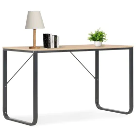 Oak and black computer desk 120x60x73 cm by vidaXL, Desks - Ref: Foro24-20252, Price: 119,83 €, Discount: %