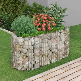Gabionenbett aus verzinktem Eisen, 120 x 50 x 50 cm von vidaXL, Töpfe und Pflanzgefäße - Ref: Foro24-152024, Preis: 56,51 €, ...