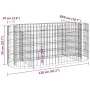 Gabionenbett aus verzinktem Eisen, 120 x 50 x 50 cm von vidaXL, Töpfe und Pflanzgefäße - Ref: Foro24-152024, Preis: 56,66 €, ...
