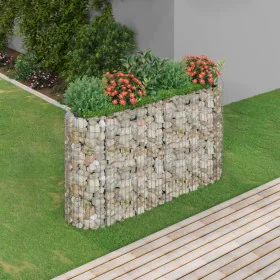 Gabionenbeet aus verzinktem Eisen 190x50x100 cm von vidaXL, Töpfe und Pflanzgefäße - Ref: Foro24-152033, Preis: 75,31 €, Raba...
