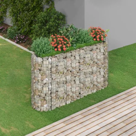 Gabionenbeet aus verzinktem Eisen 190x50x100 cm von vidaXL, Töpfe und Pflanzgefäße - Ref: Foro24-152033, Preis: 75,31 €, Raba...