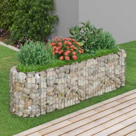 Gabion planter made of galvanized iron, 190x50x50 cm by vidaXL, Pots and planters - Ref: Foro24-152025, Price: 71,04 €, Disco...