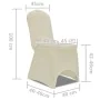 Stretch-Stuhlbezüge, 50 Stück, Creme von vidaXL, Abdeckungen - Ref: Foro24-130340, Preis: 135,96 €, Rabatt: %
