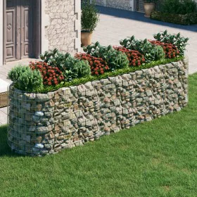 Arriate de gaviones de hierro galvanizado 400x100x100 cm de vidaXL, Maceteros y jardineras - Ref: Foro24-152047, Precio: 200,...