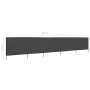 5-teilige Strand-Windjacke aus anthrazitgrauem Stoff, 600 x 80 cm von vidaXL, Sonnenschirme - Ref: Foro24-47156, Preis: 51,63...