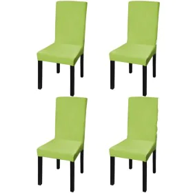Gerader elastischer Stuhlbezug 4 Einheiten grün von vidaXL, Abdeckungen - Ref: Foro24-131427, Preis: 14,98 €, Rabatt: %