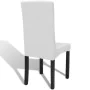 Gerader elastischer Stuhlbezug 6 Einheiten weiß von vidaXL, Abdeckungen - Ref: Foro24-130377, Preis: 25,35 €, Rabatt: %