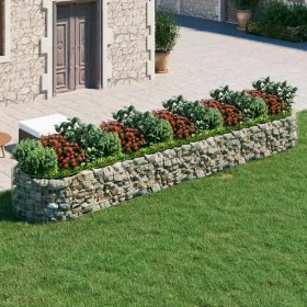 Galvanized iron gabion bed 500x100x50 cm by vidaXL, Pots and planters - Ref: Foro24-152043, Price: 89,73 €, Discount: %