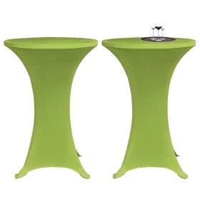 Funda elástica para mesa 2 unidades 70 cm verde de vidaXL, Fundas - Ref: Foro24-131432, Precio: 22,63 €, Descuento: %