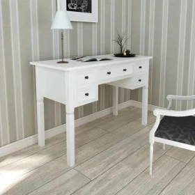 Desk with 5 white drawers by vidaXL, Desks - Ref: Foro24-241533, Price: 222,39 €, Discount: %