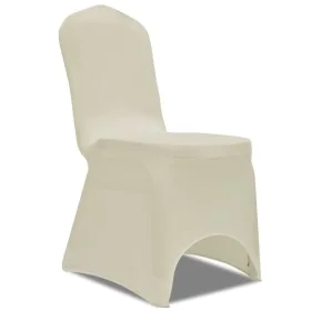 Elastic chair covers cream color 100 units by vidaXL, Covers - Ref: Foro24-274768, Price: 260,91 €, Discount: %