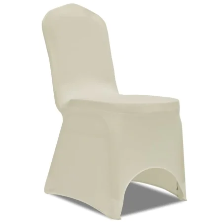 Elastische Stuhlhussen in Cremefarbe, 100 Stück von vidaXL, Abdeckungen - Ref: Foro24-274768, Preis: 260,71 €, Rabatt: %