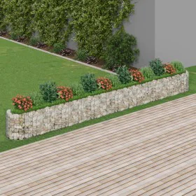 Arriate de gaviones de hierro galvanizado 540x50x50 cm de vidaXL, Maceteros y jardineras - Ref: Foro24-152030, Precio: 134,92...