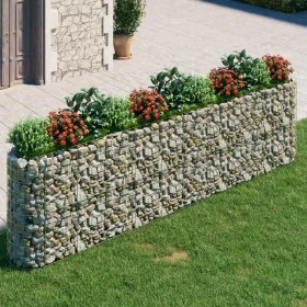 Galvanized iron gabion bed 400x50x100 cm by vidaXL, Pots and planters - Ref: Foro24-152036, Price: 148,02 €, Discount: %
