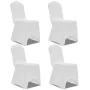 Elastischer Stuhlbezug 4 Einheiten weiß von vidaXL, Abdeckungen - Ref: Foro24-131408, Preis: 18,76 €, Rabatt: %