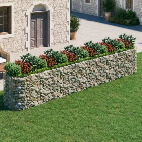 Arriate de gaviones de hierro galvanizado 600x100x100 cm de vidaXL, Maceteros y jardineras - Ref: Foro24-152049, Precio: 199,...