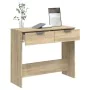 Mesa consola de madera contrachapada roble Sonoma 90x36x75 cm by vidaXL, Side tables - Ref: Foro24-811334, Price: 50,97 €, Di...