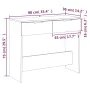 Mesa consola de madera contrachapada roble Sonoma 90x36x75 cm by vidaXL, Side tables - Ref: Foro24-811334, Price: 50,97 €, Di...