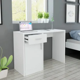 Escritorio con cajón y armario blanco 100x40x73 cm by vidaXL, Desks - Ref: Foro24-243058, Price: 84,57 €, Discount: %