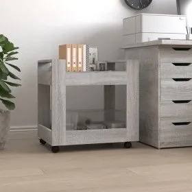 Sonoma gray plywood desk cart 60x45x60 cm by vidaXL, Cars and islands - Ref: Foro24-816606, Price: 44,09 €, Discount: %
