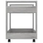 Carrito de escritorio contrachapada gris Sonoma 60x45x60 cm de vidaXL, Carros e islas - Ref: Foro24-816606, Precio: 44,09 €, ...