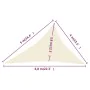 Cream HDPE sail awning 160 g/m² 4x5x6.8 m by vidaXL, Umbrellas - Ref: Foro24-311211, Price: 29,74 €, Discount: %