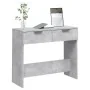 Concrete gray plywood console table 90x36x75 cm by vidaXL, Side tables - Ref: Foro24-811335, Price: 44,41 €, Discount: %