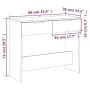 Concrete gray plywood console table 90x36x75 cm by vidaXL, Side tables - Ref: Foro24-811335, Price: 44,41 €, Discount: %